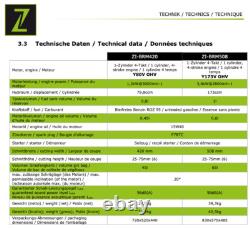 Zipper 20 Petrol Lawn Mower BRM508 Self Propelled 173cc 4.8HP